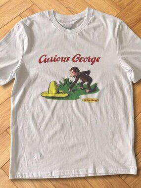Curious George Yellow Hat Graphic Tee Y2K Nostalgia